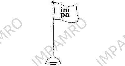 371565 FLAG TABLE 12X18CM