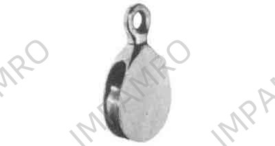 371586 BLOCK FLAG BRASS 32MM