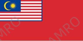 FLAG CIVIL ENSIGN, MALAYSIA 2' X 3'