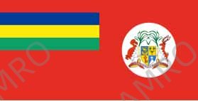 FLAG CIVIL ENSIGN, MAURITIUS 3' X 4'