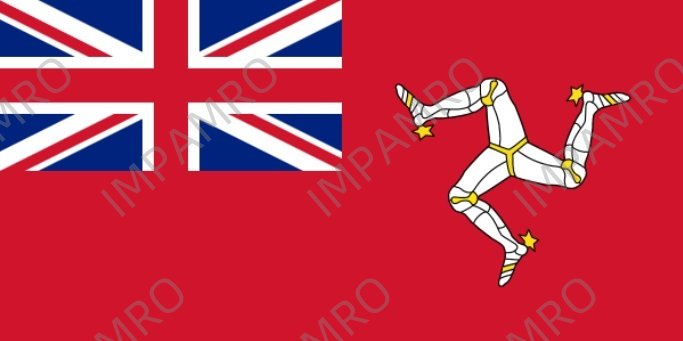 FLAG CIVIL ENSIGN, ISLE OF MAN 3' X 5'