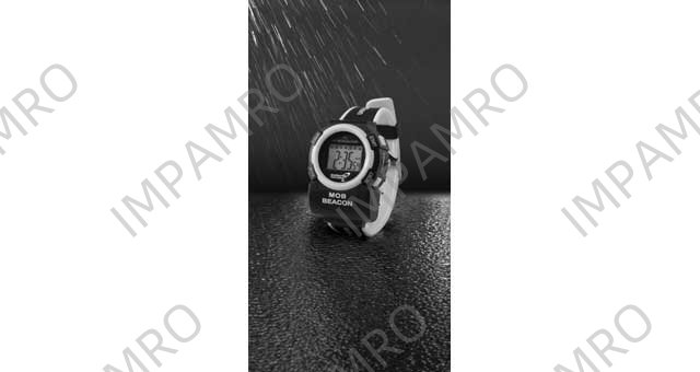 WRISTWATCH MANOVERBOARD BEACON, RF TRANSMITTER 121.5MHZ