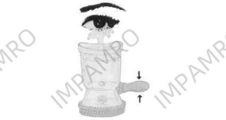 EYE BATH WITH 2 SPARE BULBS