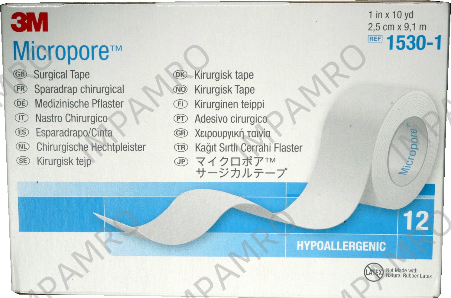 SUTURE STRIP NON-STITCH, 2.5CM X 9.1MTR 12RLS