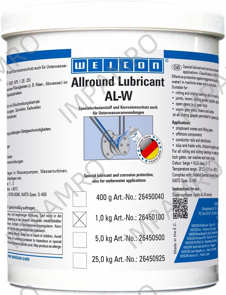 LUBRICANT ALLROUND WEICON, AL-W1000 1KGS