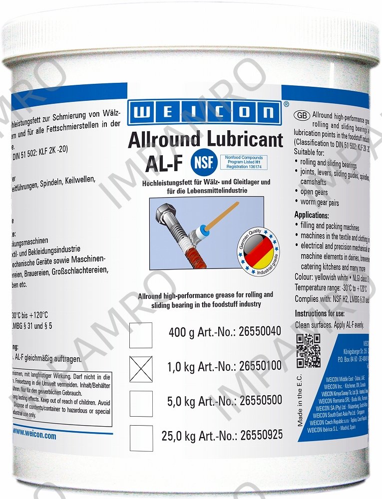 LUBRICANT ALLROUND WEICON, AL-F1000 1KGS