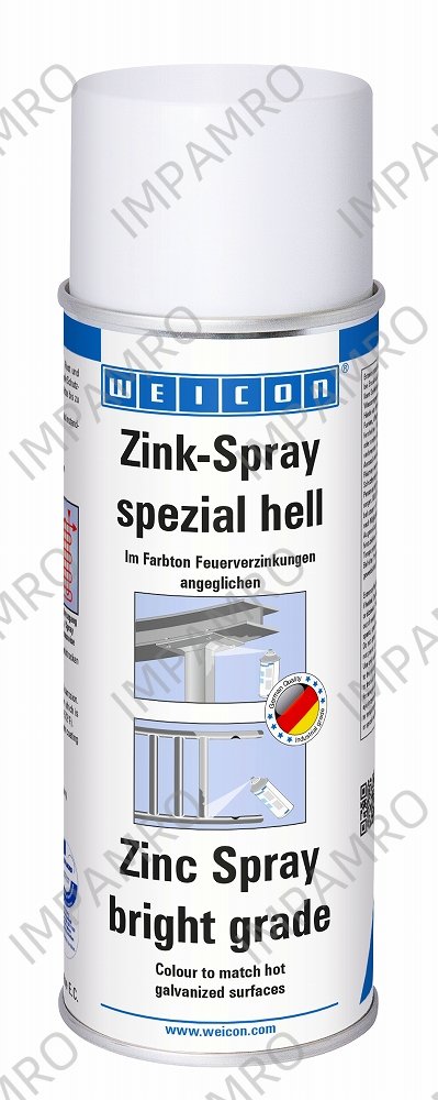 PROTECTION SPRAY WEICON 400ML, ZINC SPRAY "BRIGHT GRADE"