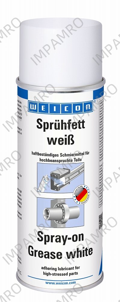LUBRICATING SPRAY WEICON, SPRAY-ON GREASE WHITE 400ML