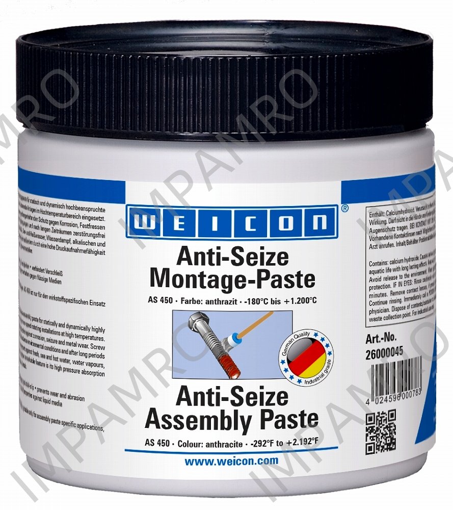 ANTI-SEIZE PASTE WEICON AS-450, CAN 450 GRM