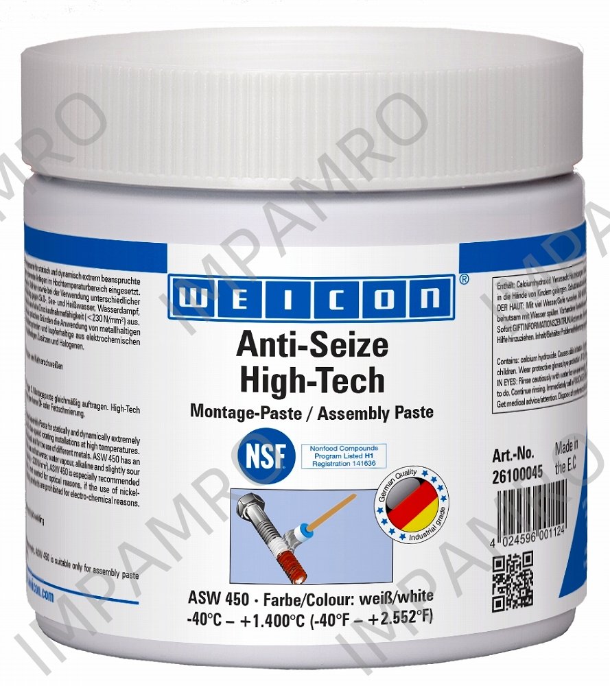 ANTI-SEIZE PASTE HIGH-TECH, ASW 450 CAN 450GRM