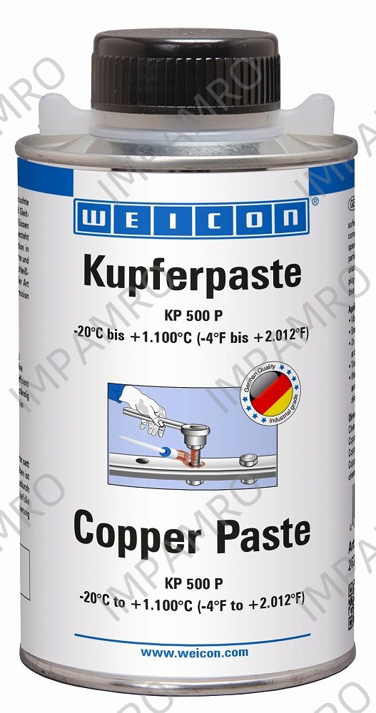 ANTI-SEIZE COPPER PASTE WEICON, KP 500P BRUSH TOP CAN 500GRM