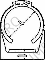 CLAMP F/ROUND BRUSH 28MM 2013, FOR AUTO GREASE DISPENSER