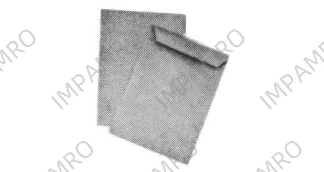 ENVELOPE H.D. KRAFT PAPER #129, 28.5X38CM