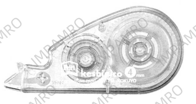 TAPE CORRECTION IN DISPENSER, TAPE WIDTH 6MM