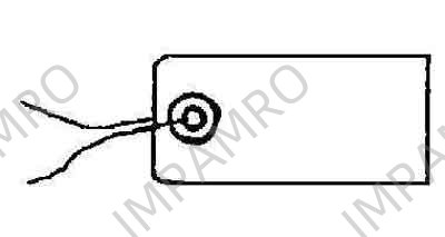 TAG CLOTH 120X60MM 50'S