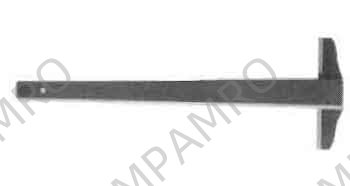 T-SQUARE ONE SIDE WHITE, PLASTIC 1050MM