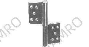 FLAG HINGE FOR DOOR STAINLESS, RIGHT HAND L127XW100MM
