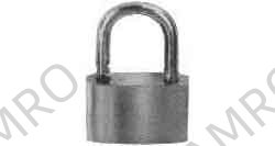 PADLOCK BRASS 45MM WITH 2KEYS