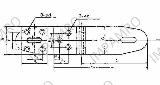 PADLOCK HASP BRASS L85XW37MM