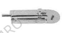 BARREL BOLT BRASS, PLATE SIZE 105X36MM
