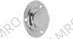 DOOR CUSHION RUBBER, W/STAINLESS BASE 48X22MM