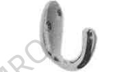 COAT HOOK A-TYPE ZINC ALLOY, DIE CASTING 24X39MM