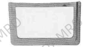 CARD HOLDER HORIZONTAL BRASS, FOR 95X49MM CARD