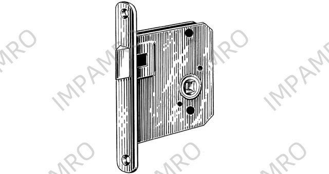 LATCH MORTISE LEFT HAND,Brass satin chrome， SCHWEPPER 3234