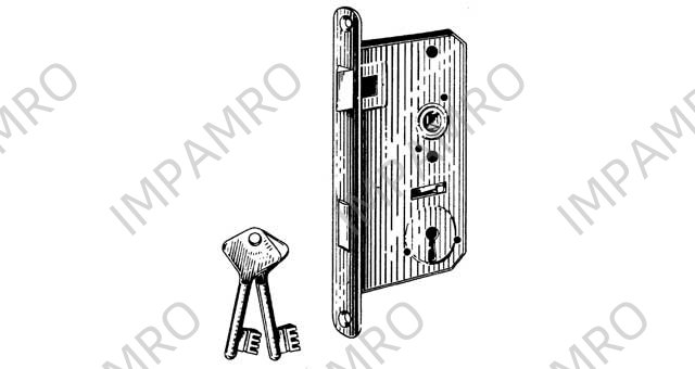 LOCK MORTISE LEFT HAND, SCHWEPPER 3201