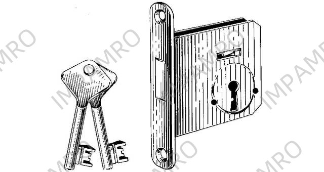 DEAD LOCK MORTISE, SCHWEPPER 1172