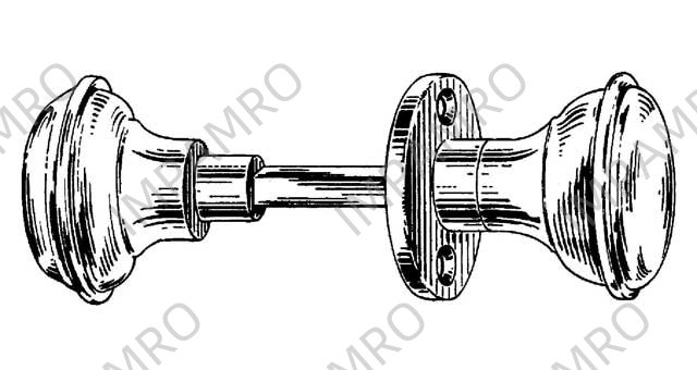 HANDLE KNOB ROUND FOR RIM LOCK, SCHWEPPER 227A