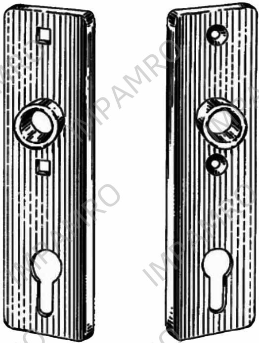 PLATE SHORT W/CYLINDER HOLE, S.STEEL SPACE 72MM #6645 Z/2/72