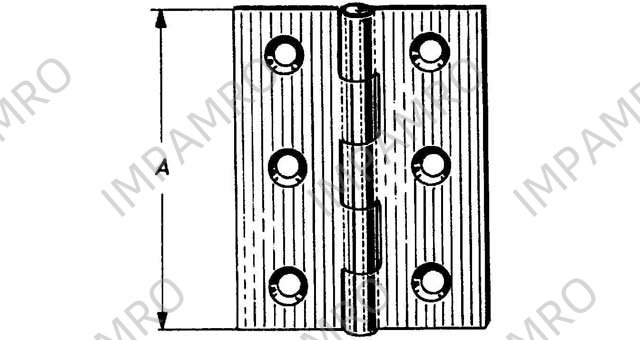 HINGE STAINLESS STEEL 32X40MM, SCHWEPPER 8001