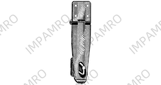 HASP AND STAPLE ROLLED STEEL, 45 X 150MM SCHWEPPER 3408