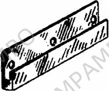 2 WALL BRACKET ALUM ANODIZED, 200X45X8MM 2'S