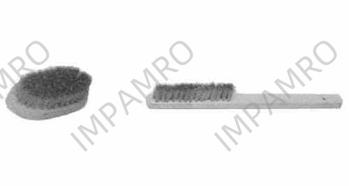 510666 BRUSH HAND BRASS OVAL SHAPE