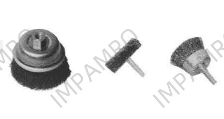 BRUSH WIRE WHEEL OD50MM, WITH 6MM ARBOR
