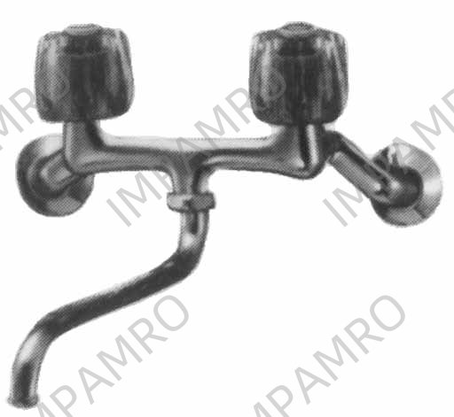 FAUCET WALL COMBI W/UNDERSIDE, SWIVEL SPOUT 13(1/2)