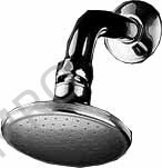 SHOWER HEAD WALL MOUNTED PF1/2, WITH WIDE FACE