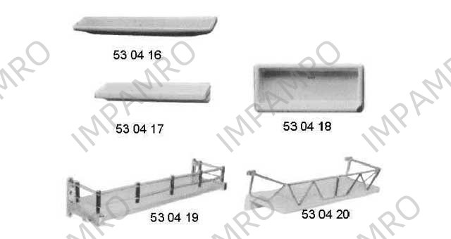 SHELF BATHROOM PORCELAIN, W140XL454XD65MM