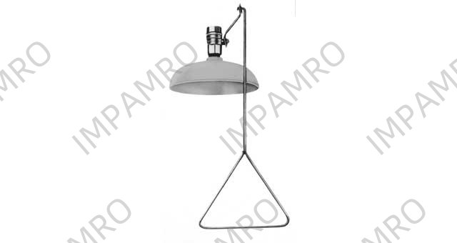 DRENCH SHOWER VERTICAL SUPPLY, PASTIC SHOWER HEAD