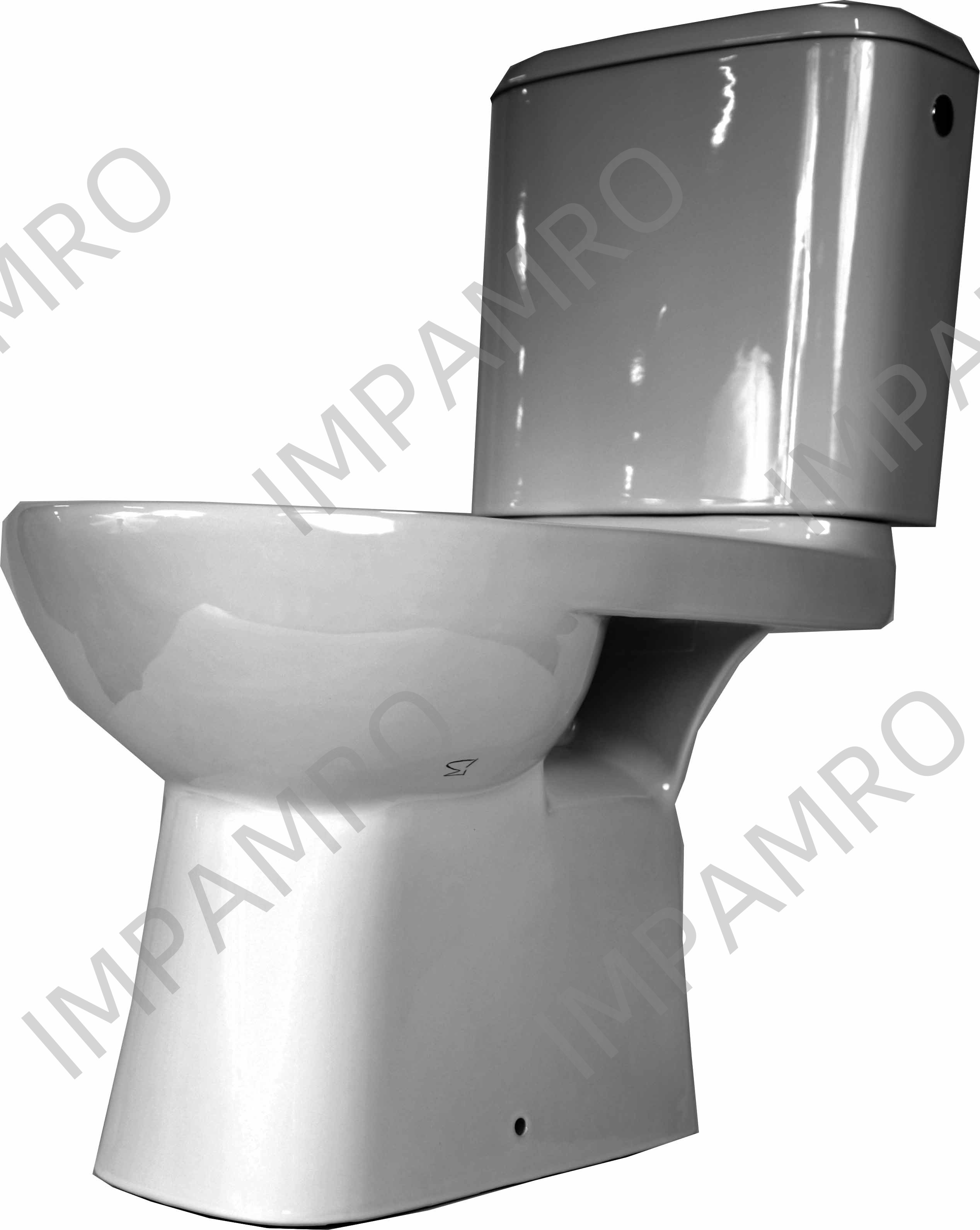 WATER CLOSET COMBINATION, P-TRAP WATERLINE SA076010