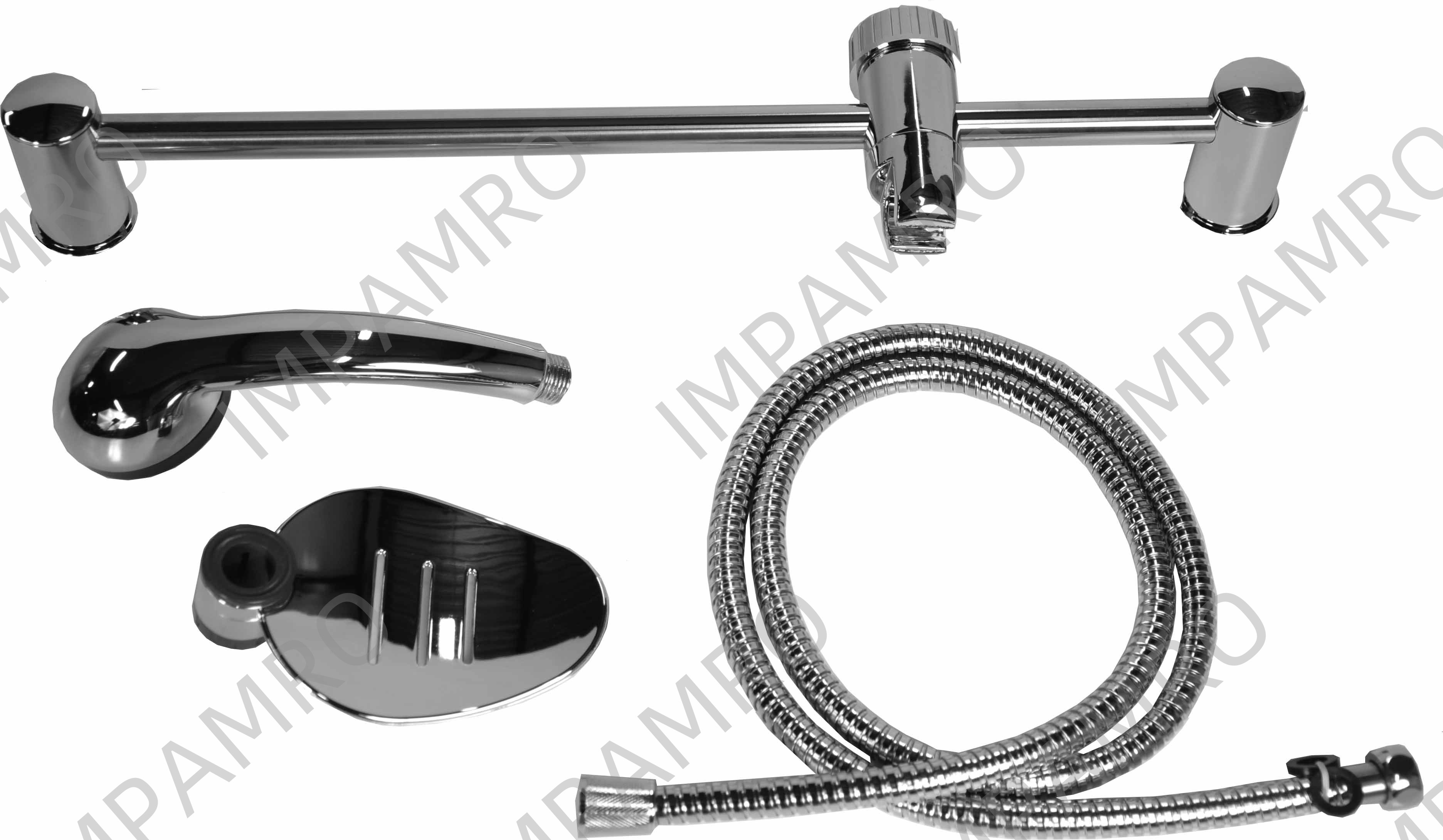 HAND SHOWER SET WATERLINE 1/2", WITH RAIL&TRAY SA020901