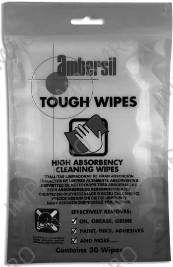 WIPE HAND CLEANING TOUGH WIPES, 30'S/PKT