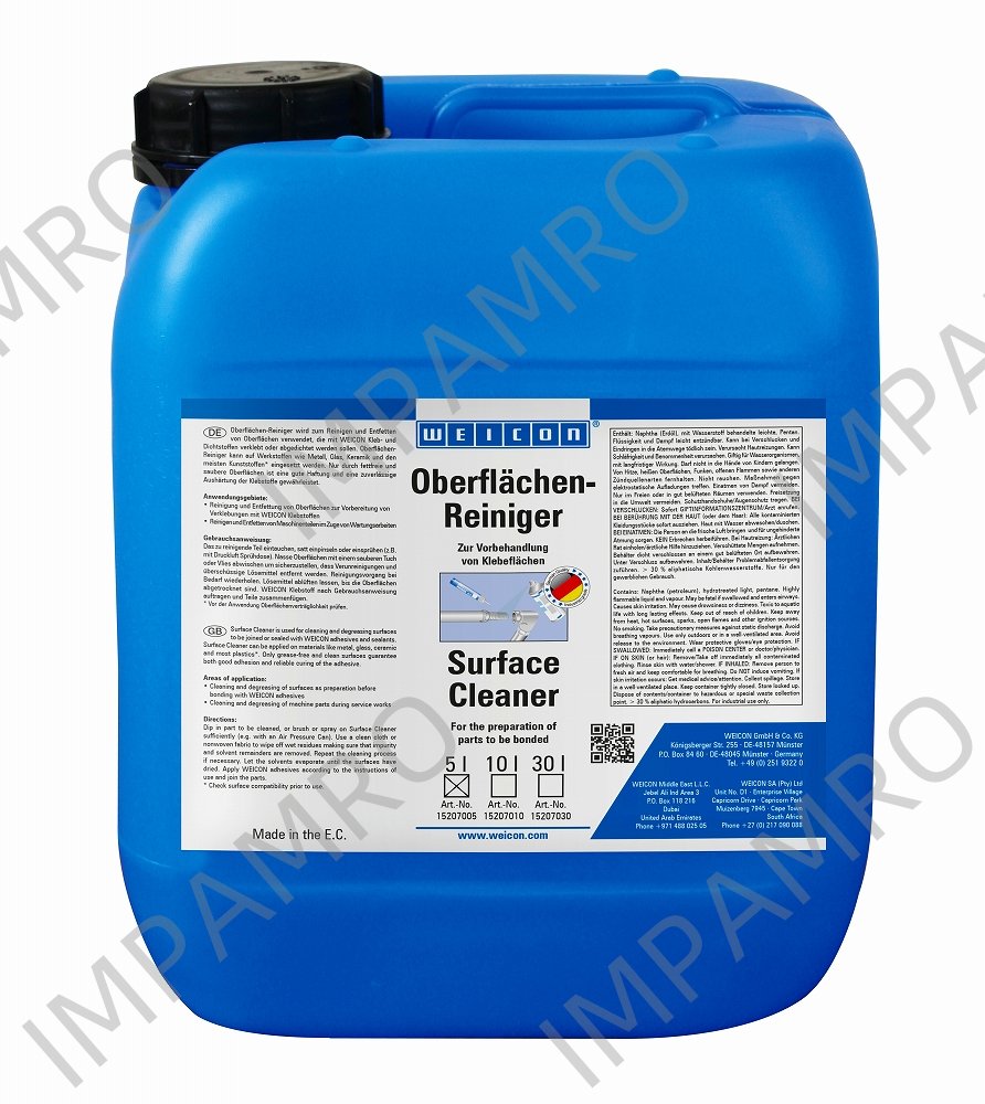CLEANER SURFACE & DEGREASER, WEICON SURFACE CLEANER 5L