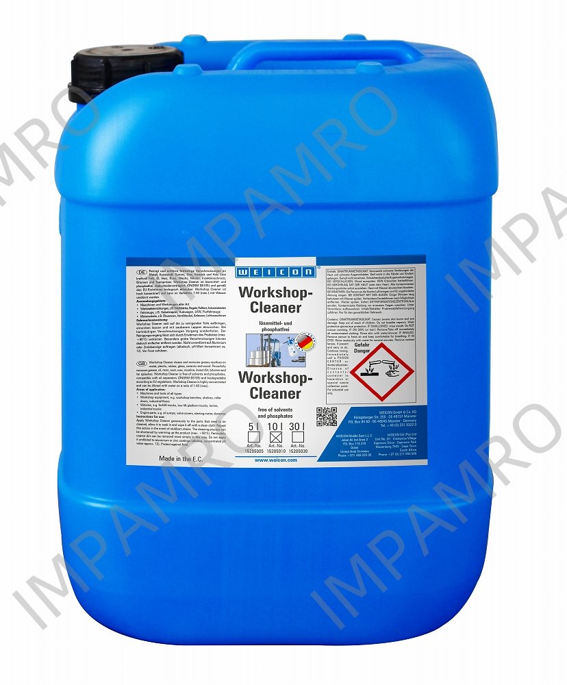 CLEANER & DEGREASER ALLPURPOSE, WEICON WORKSHOP-CLEANER 10LTR