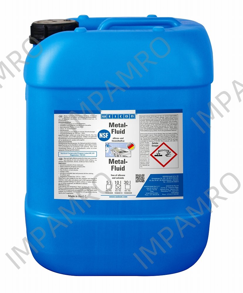 CLEANER METAL-FLUID CLEANING, & PROTECTION WEICON 10LTR