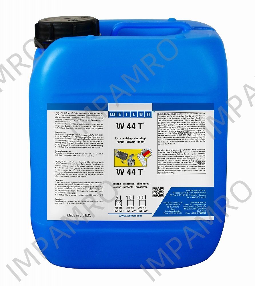 OILS LUBRICATING AND MULTI, FUNCTIONAL WEICON W44T 5LTR