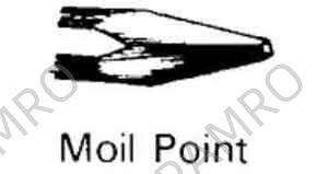 CHISEL MOIL POINT HEX SHANK, FOR PNEUMATIC CHIPPING HAMMER