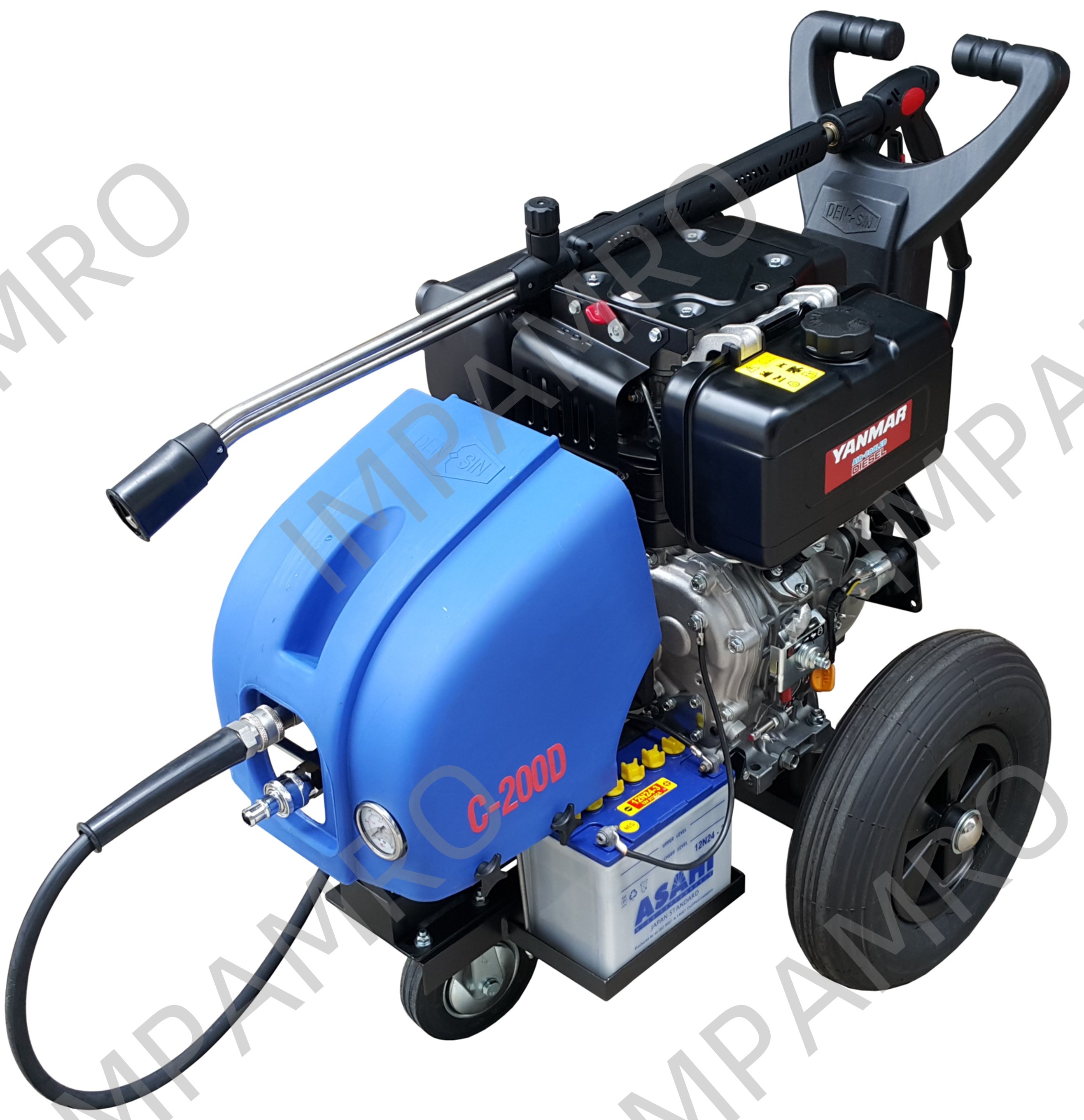 CLEANER HIGH PRESSURE ENGINE, C-200D DIESEL 10HP 18.5LTR/MIN